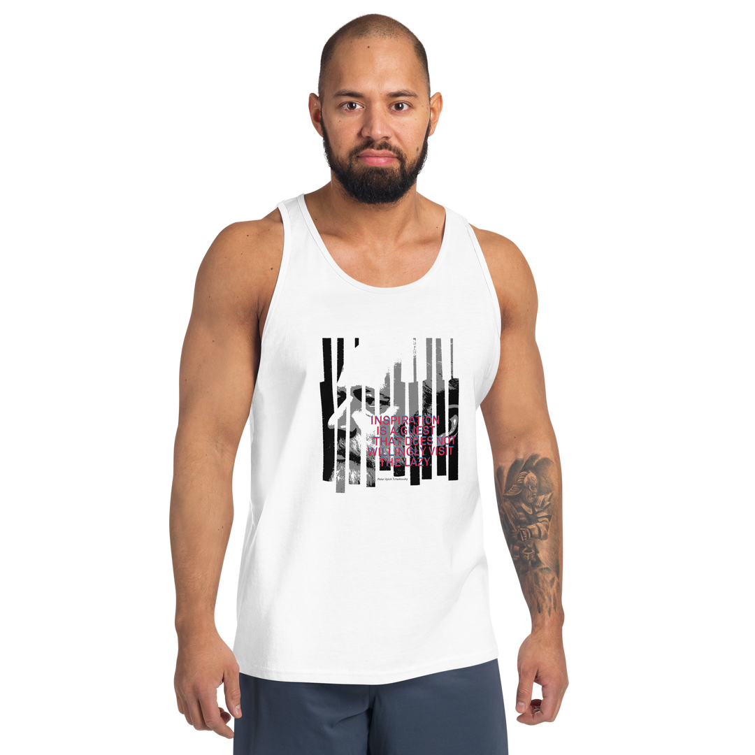 Tanktop mænd - Tchaikovsky citat, hvid