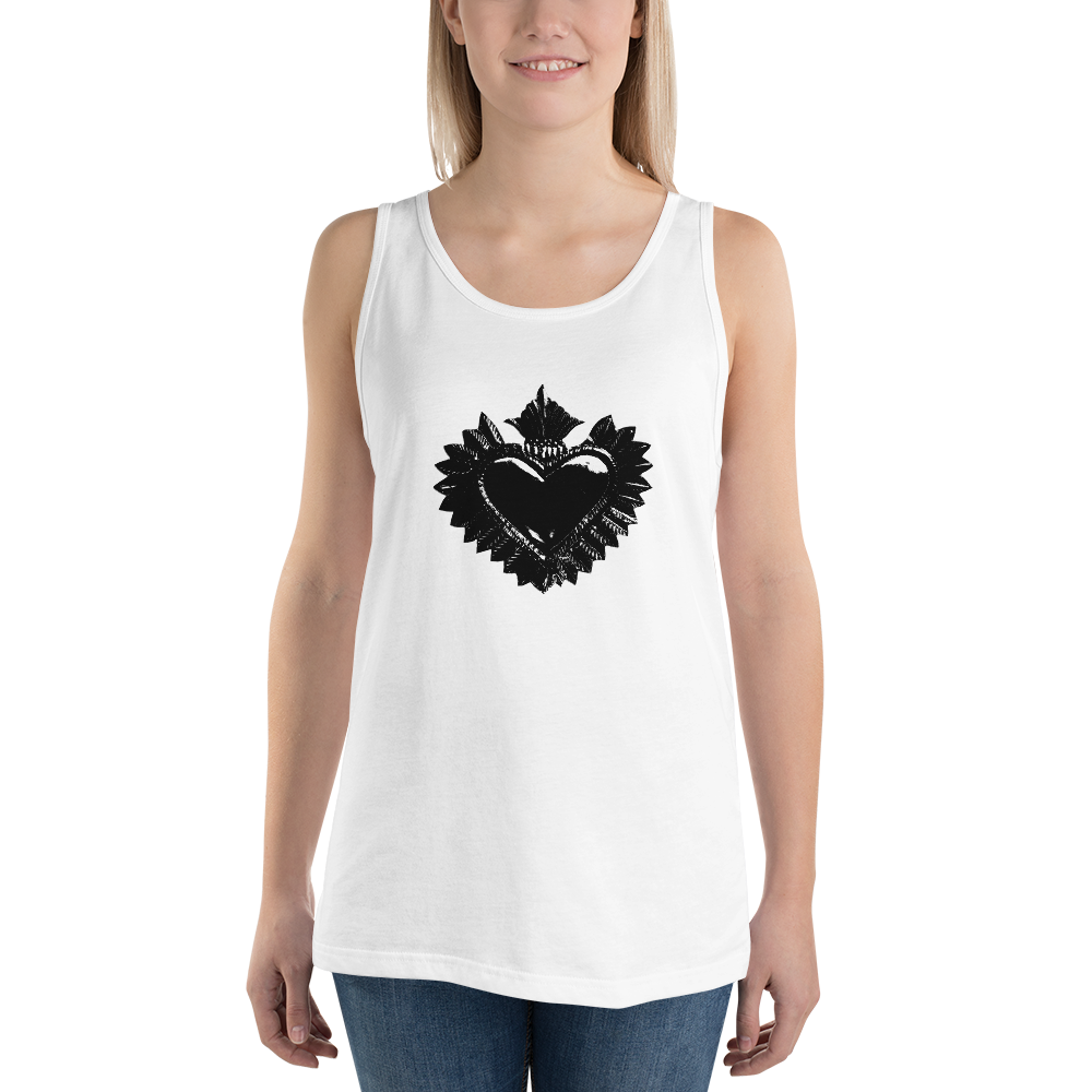 Tanktop kvinder - Darker Hearts, Black Heart, Black on Black