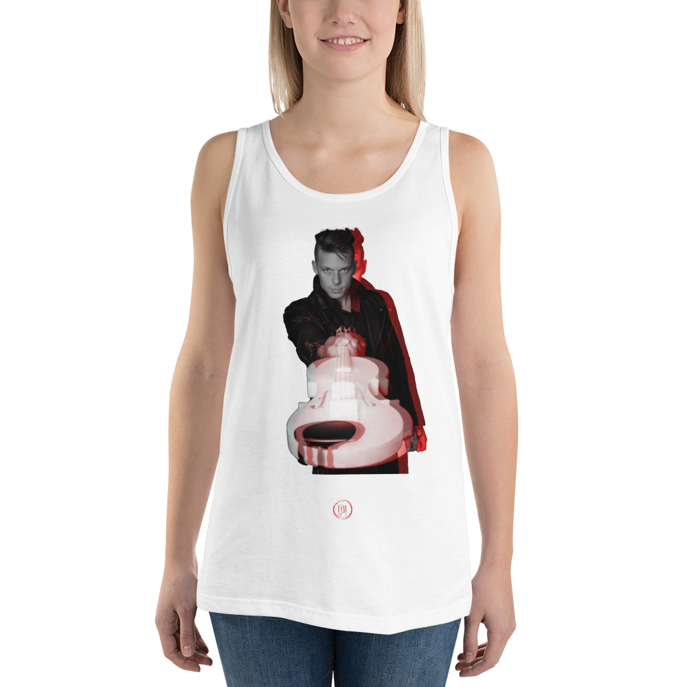 Tank top women - violin, Shadow Rebel Red