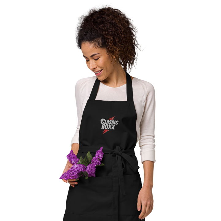 Apron made of organic cotton - Classic RoXX logo, embroidered