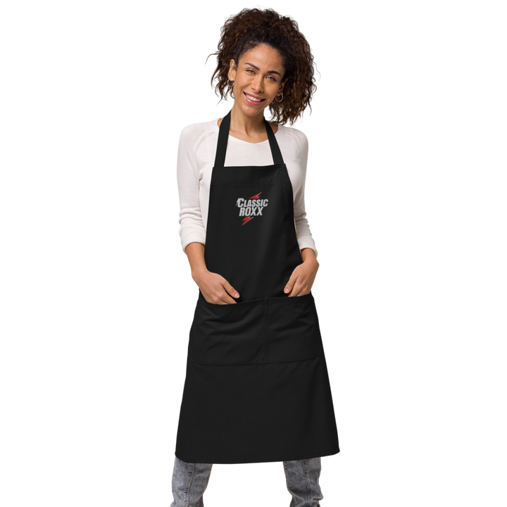 Apron made of organic cotton - Classic RoXX logo, embroidered