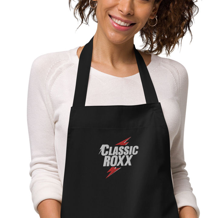 Apron made of organic cotton - Classic RoXX logo, embroidered