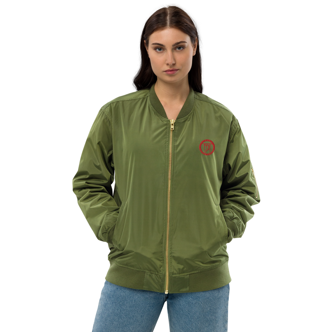 Premium Recycled Bomber Jacket Women - Classic Rocks, embroidered