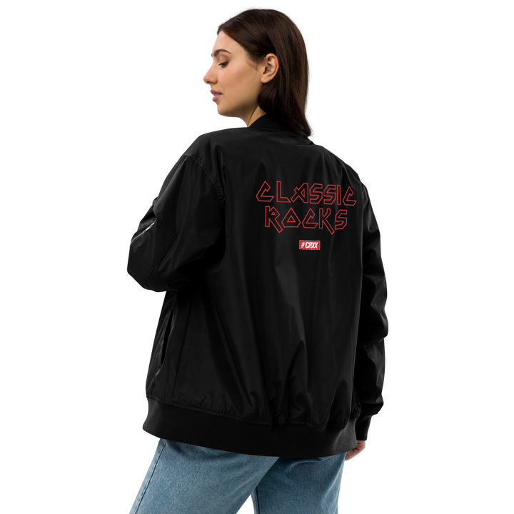 Premium Recycled Bomber Jacket Women - Classic Rocks, embroidered