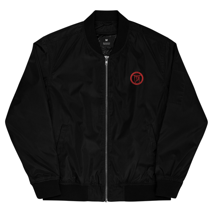 Premium Recycled Bomber Jacket Men - Classic Rocks, embroidered