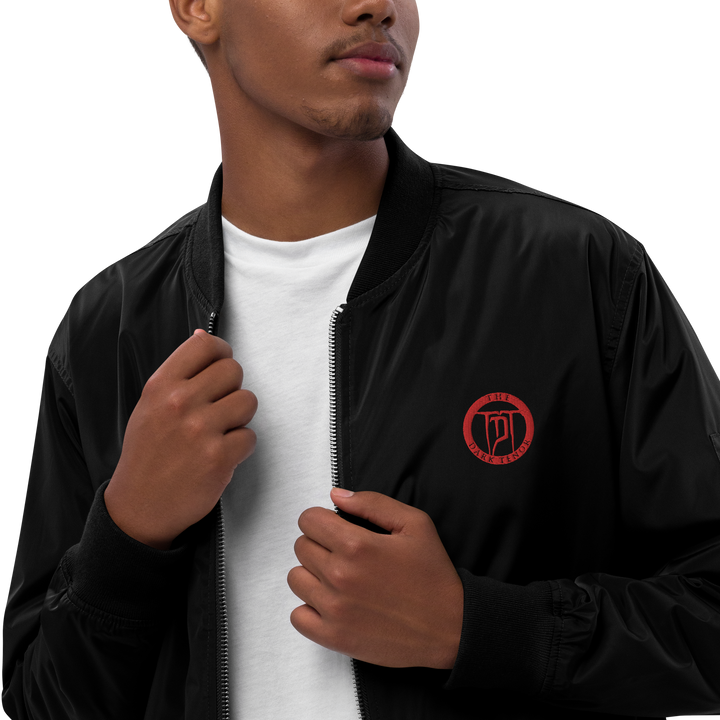 Premium Recycelte Bomberjacke Herren - Classic Rocks, gestickt