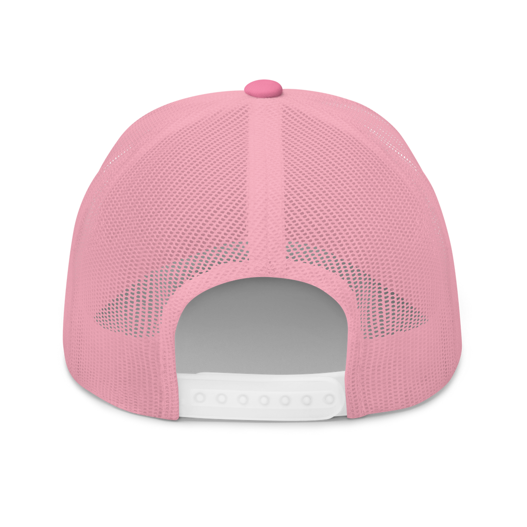 Trucker cap - embroidered, Eyes XX, No Sleep (Nessun Dorma), pink pink