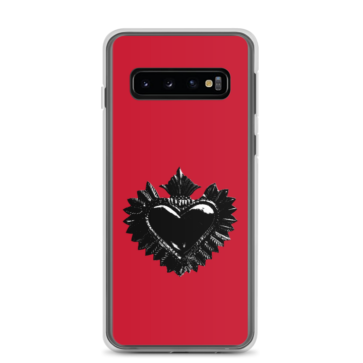 Samsung telefon cover - Darker Hearts, Black Heart, rød