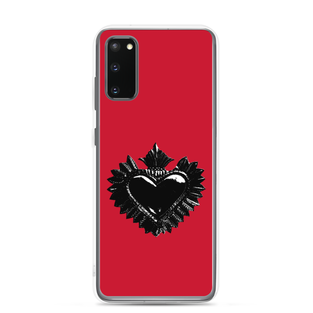 Samsung telefon cover - Darker Hearts, Black Heart, rød