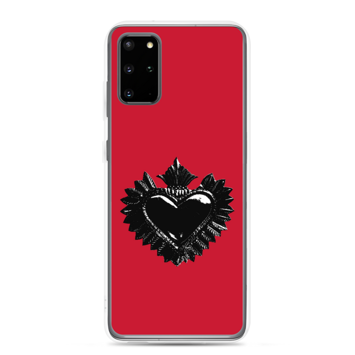 Samsung telefon cover - Darker Hearts, Black Heart, rød