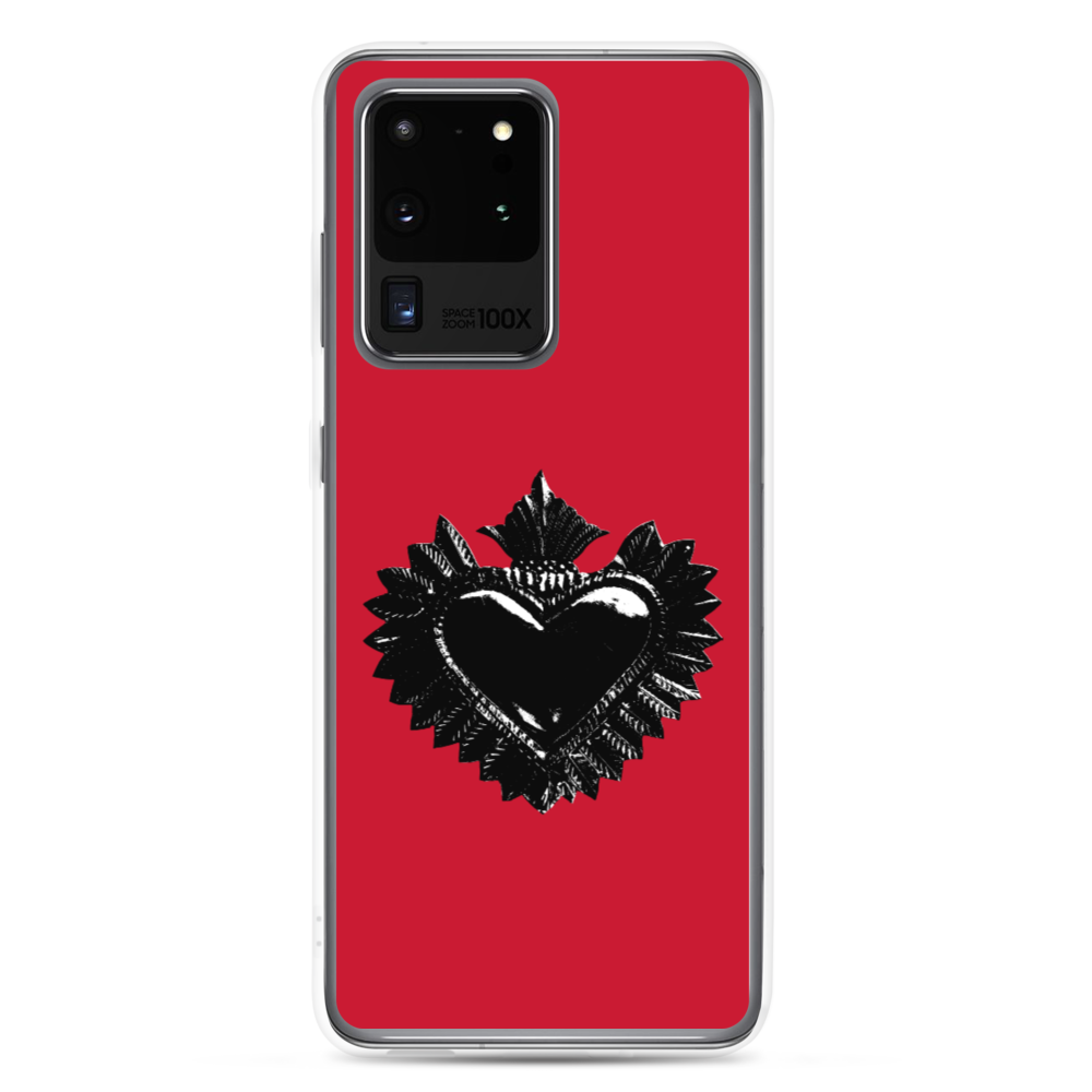 Samsung telefon cover - Darker Hearts, Black Heart, rød