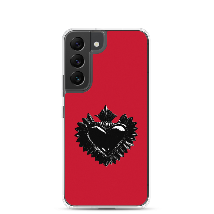 Samsung telefon cover - Darker Hearts, Black Heart, rød