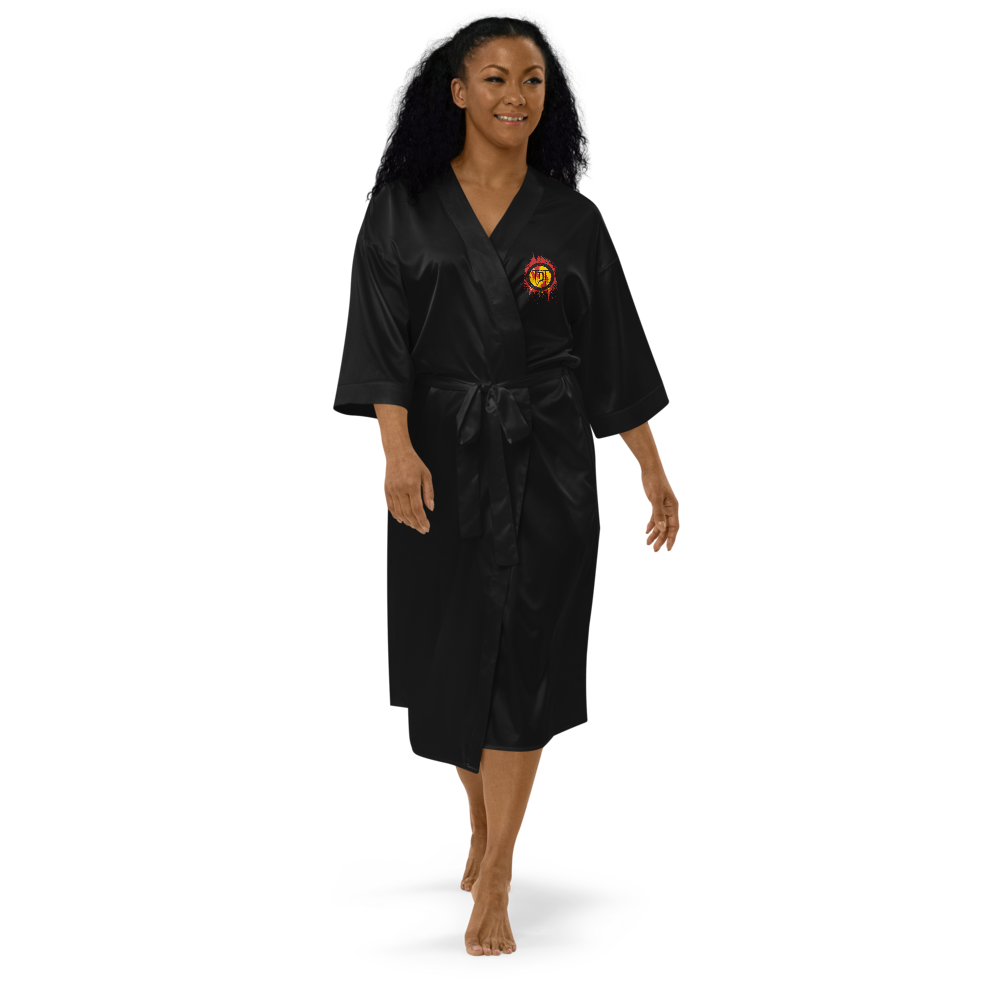 Satin Bathrobe Women - Volcanoes Crest