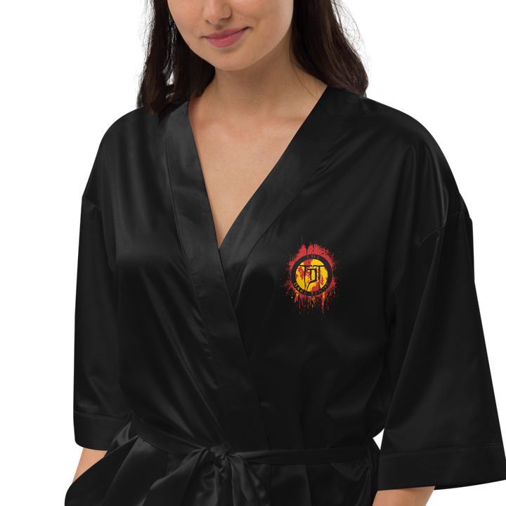 Satin Bathrobe Women - Volcanoes Crest