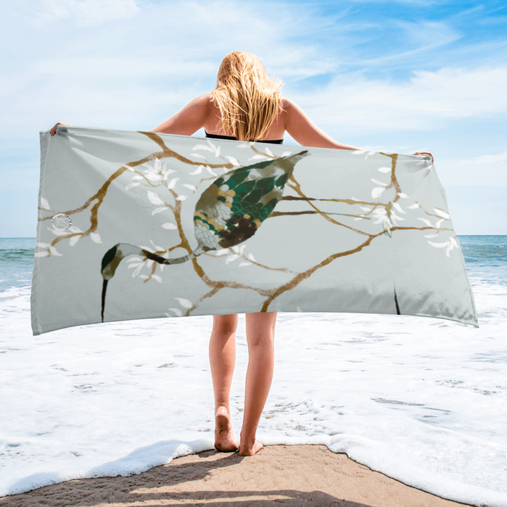 Large Beach Towel - Heron