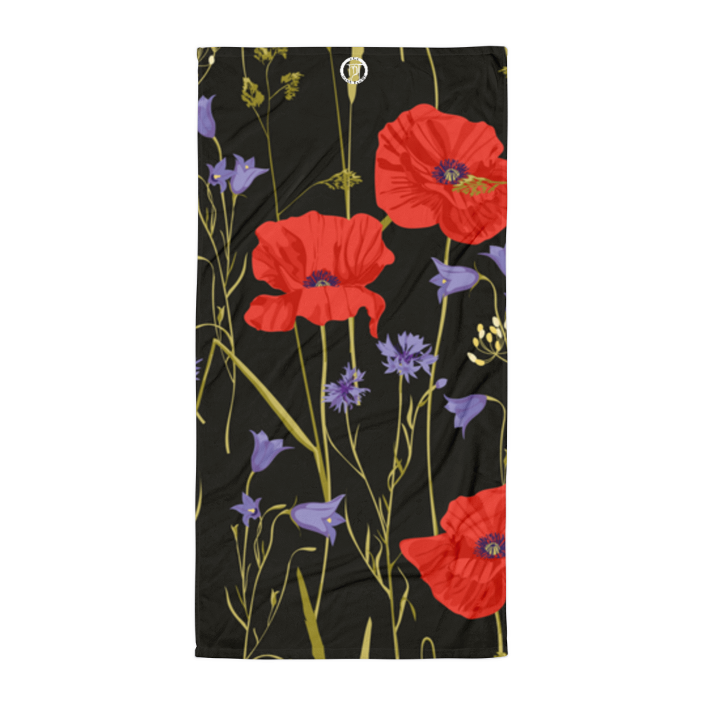 Large beach towel - poppies