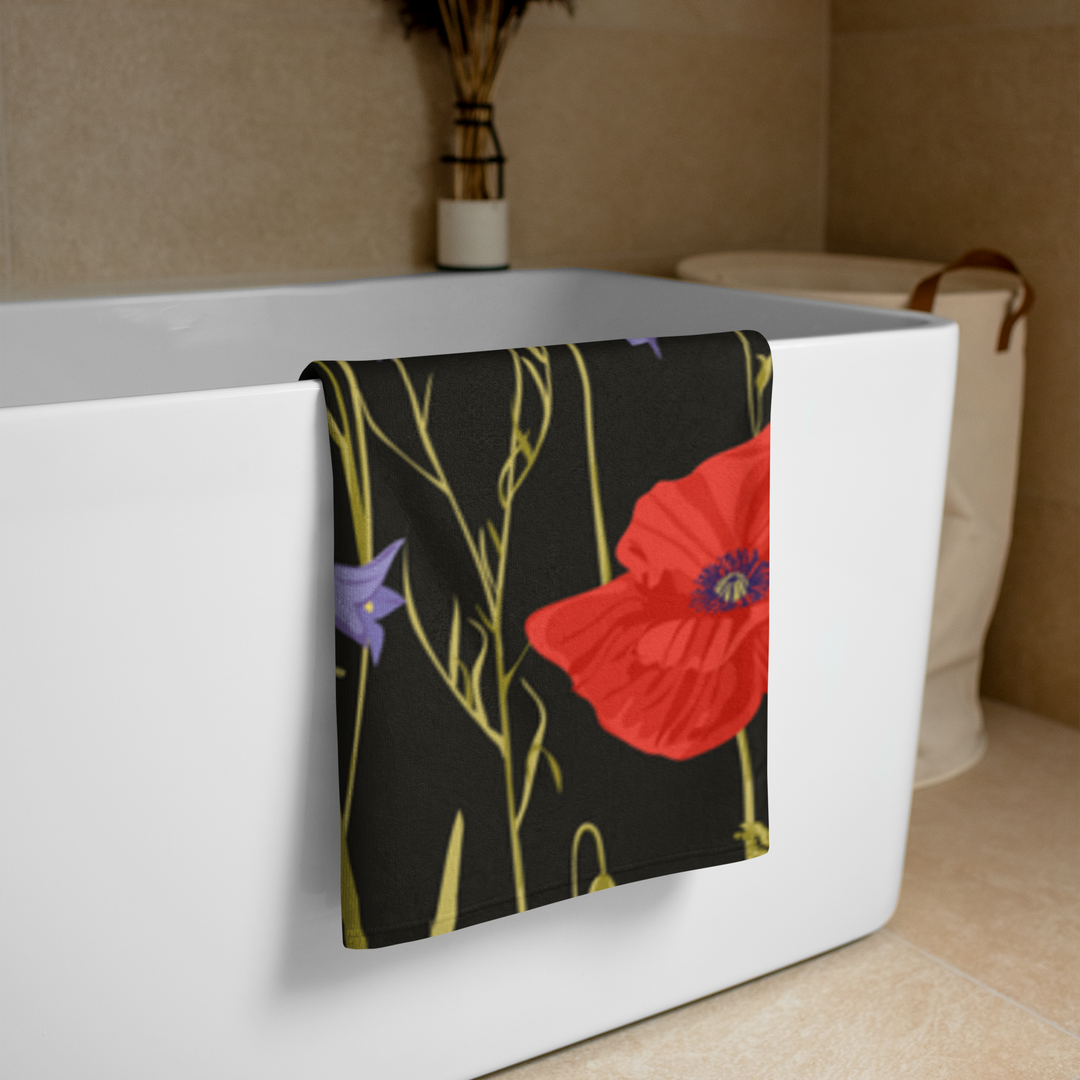 Large beach towel - poppies