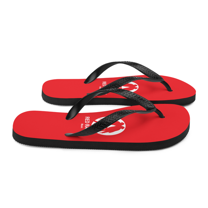 Flip-Flops - Red Raven Music Logo, rot