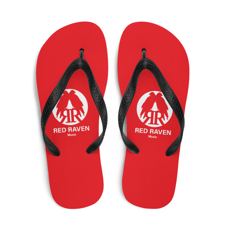 Flip-Flops - Red Raven Music Logo, rot