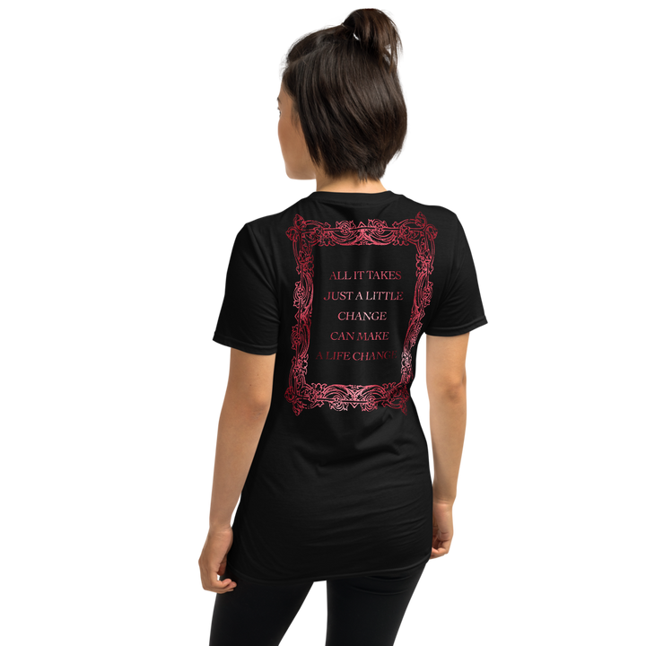 T-SHIRT LYRICS WOMEN - ALL IT TAKES - CHANGE, BLACK