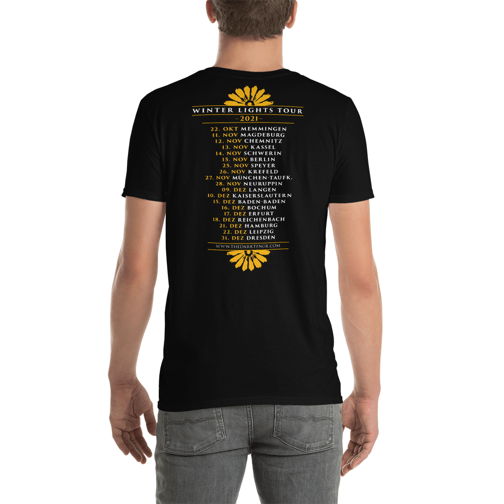 T-shirt til mænd - Winter Lights Tour 2021, sort