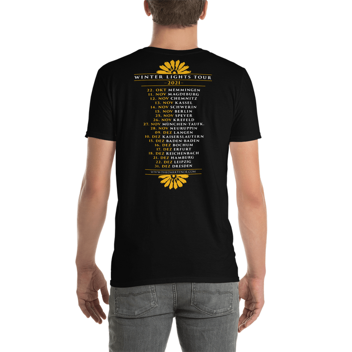 T-shirt til mænd - Winter Lights Tour 2021, sort