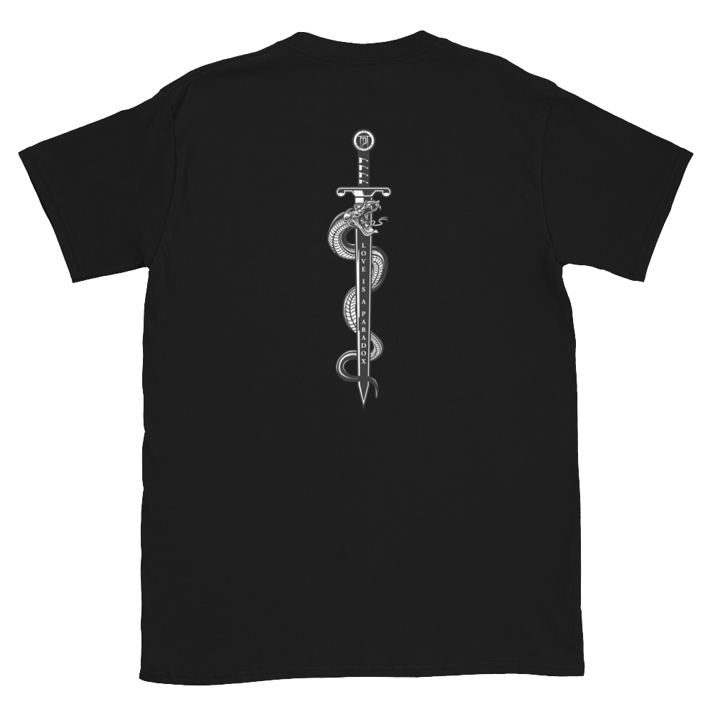 T-shirt til mænd - Paradox, Snake &amp; Sword