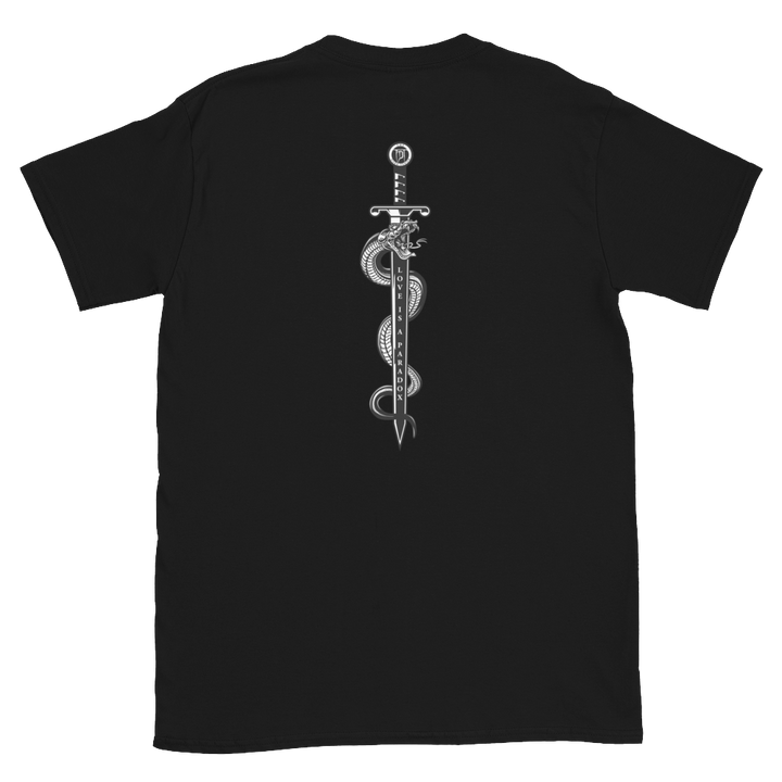 T-shirt til mænd - Paradox, Snake &amp; Sword