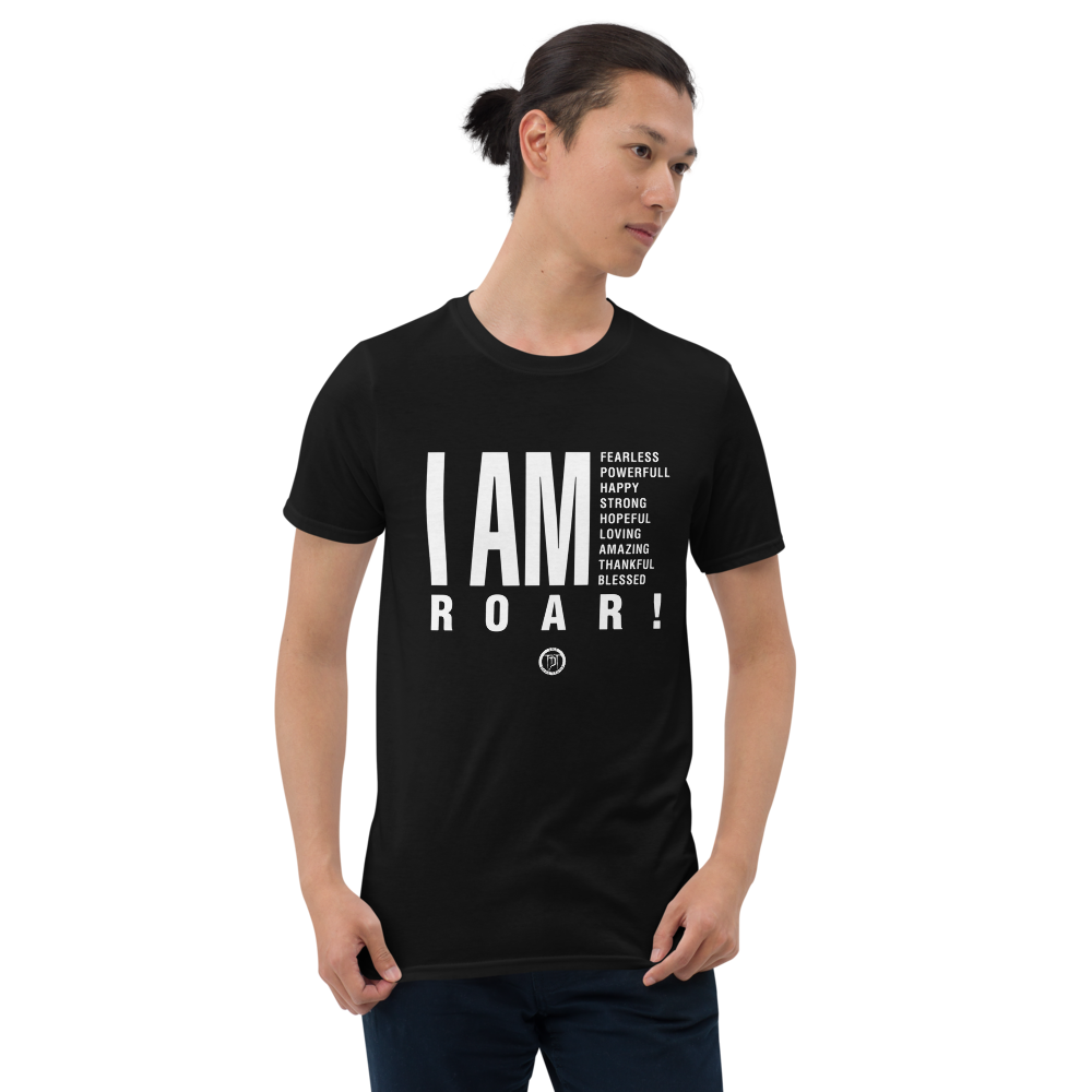 T-shirt mænd - I am (Roar 2.0), hvid