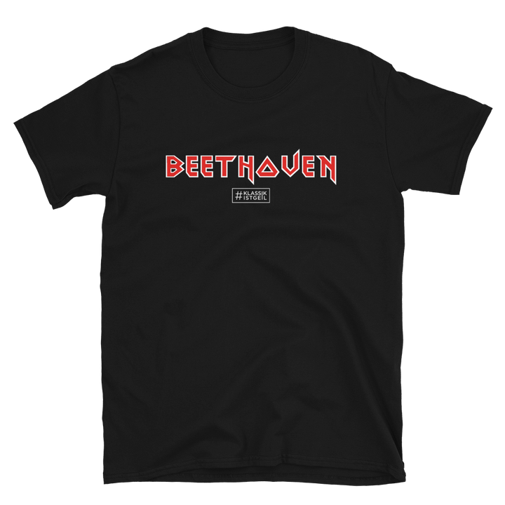 T-shirt dame - Beethoven logo, sort