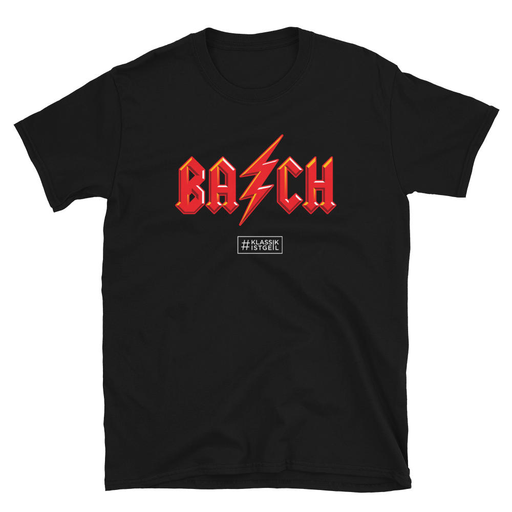 T-Shirt Damen - Bach Logo, schwarz