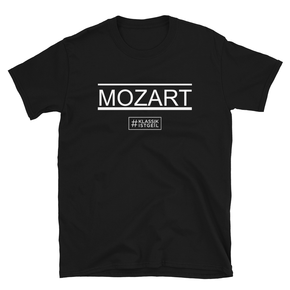 T-shirt kvinder - Mozart logo, sort