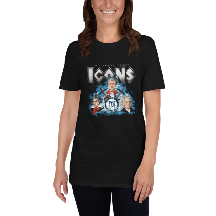 T-shirt women - ICONS TRIO, black