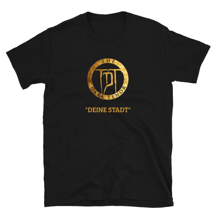 T-Shirt Unisex - customizable - "Your City", Gold Crest