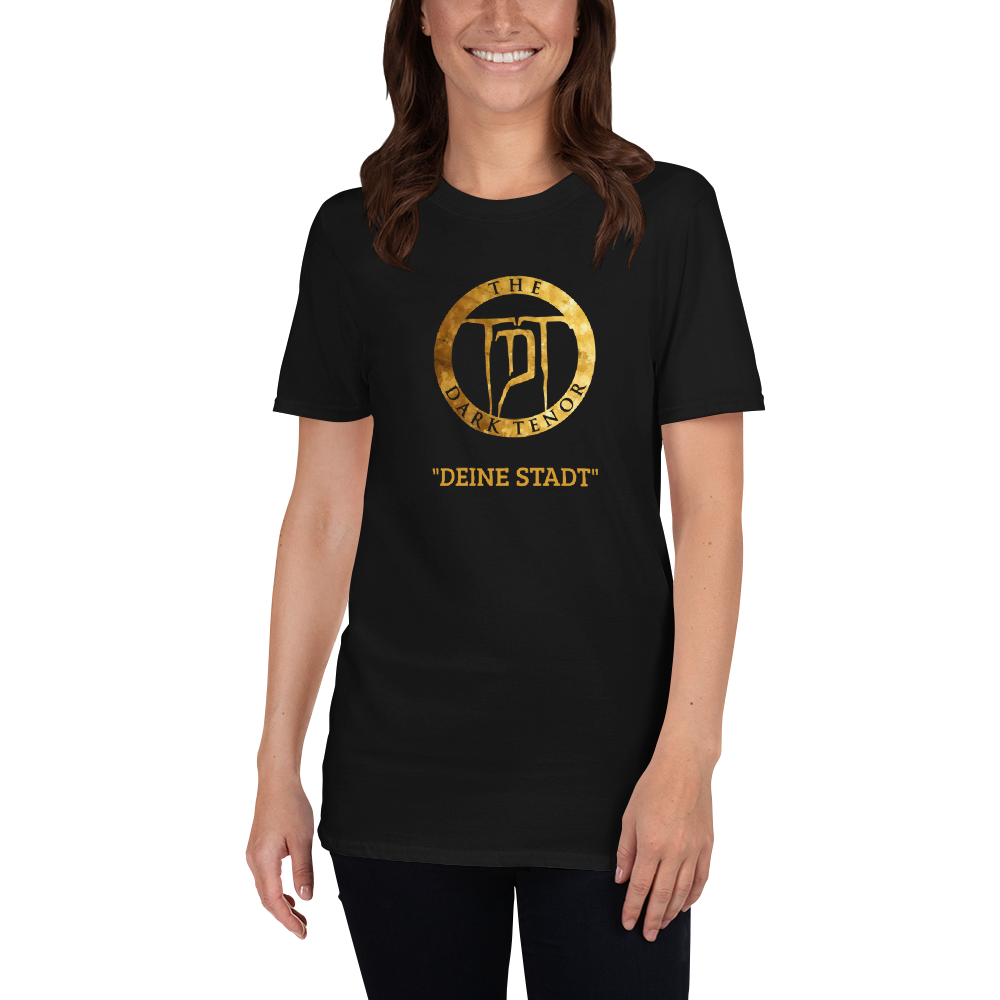 T-Shirt Unisex - customizable - "Your City", Gold Crest