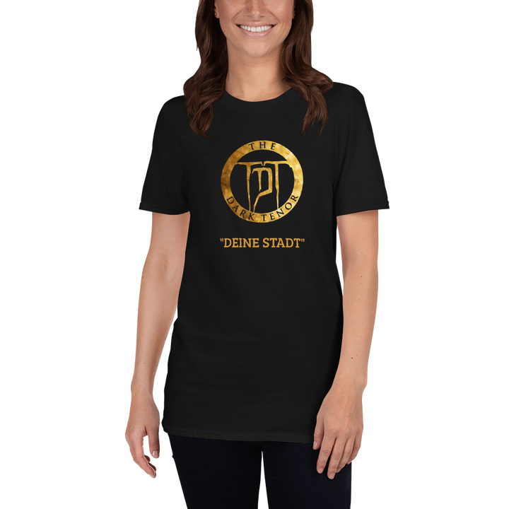 T-Shirt Unisex - customizable - "Your City", Gold Crest