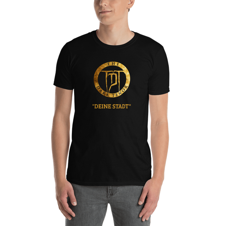 T-Shirt Unisex - customizable - "Your City", Gold Crest