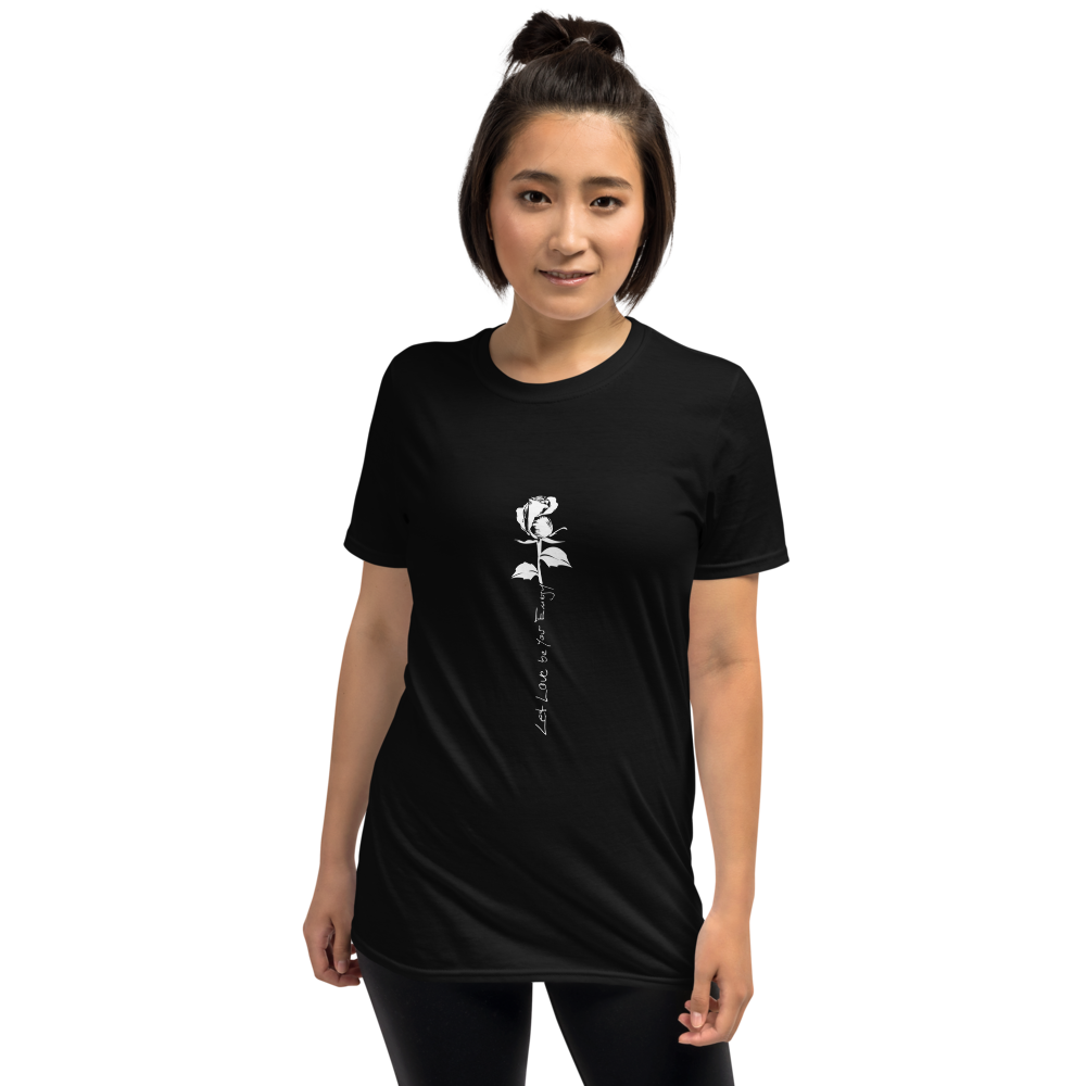 T-shirt women - Let Love Be Your Energy, white rose