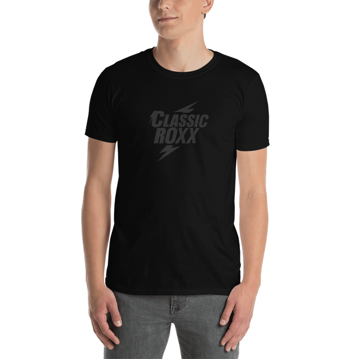 T-Shirt Men - Classic RoXX Logo, black on black