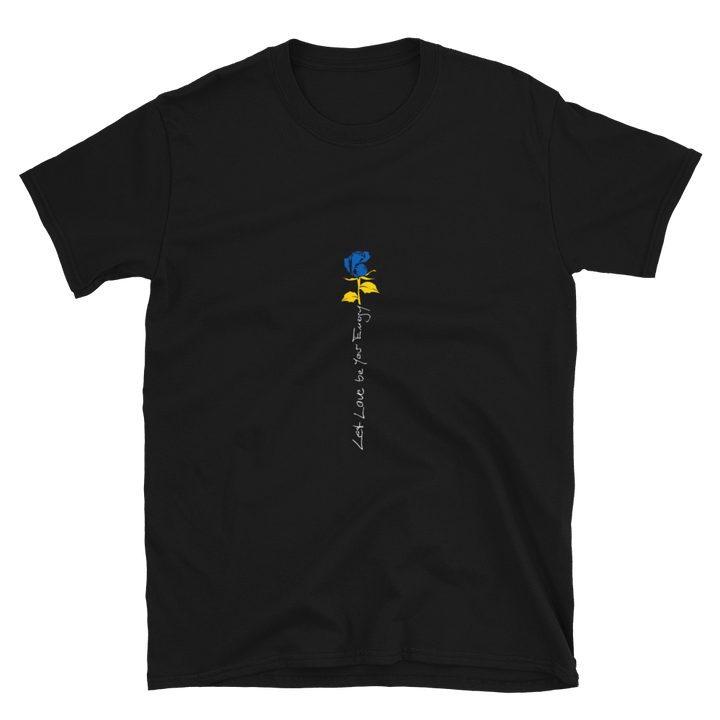 T-shirt til mænd - UNICEF Ukraine Donation, Lad kærligheden være din energi