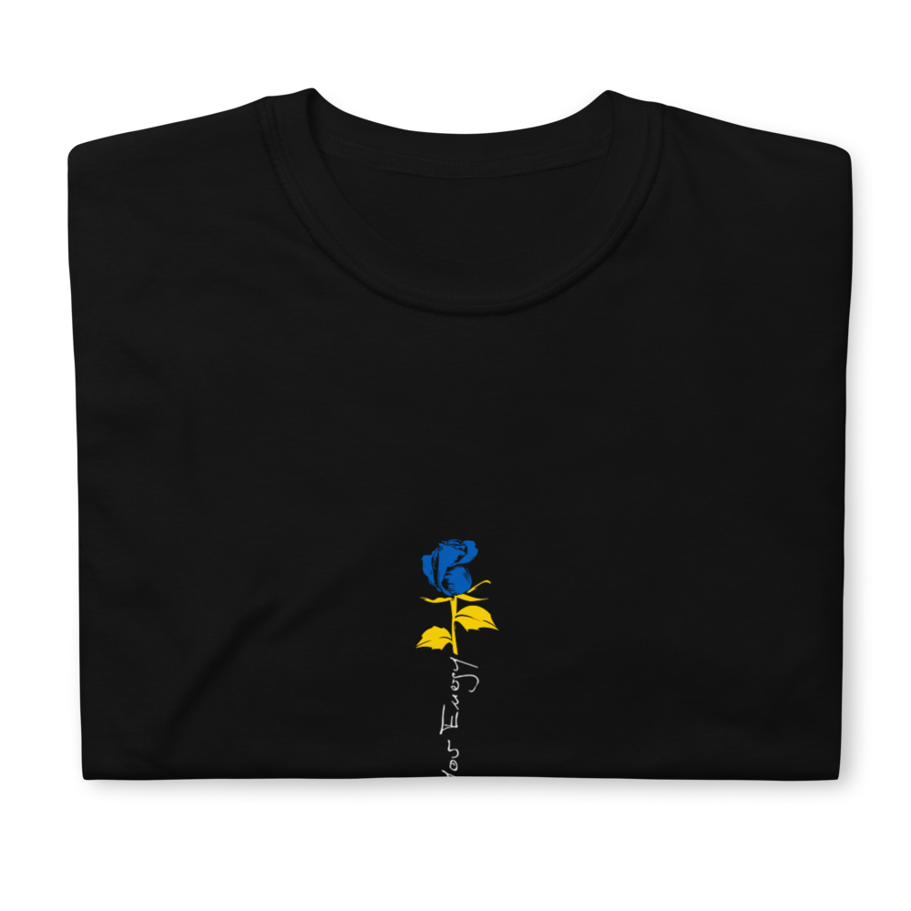 T-shirt til mænd - UNICEF Ukraine Donation, Lad kærligheden være din energi