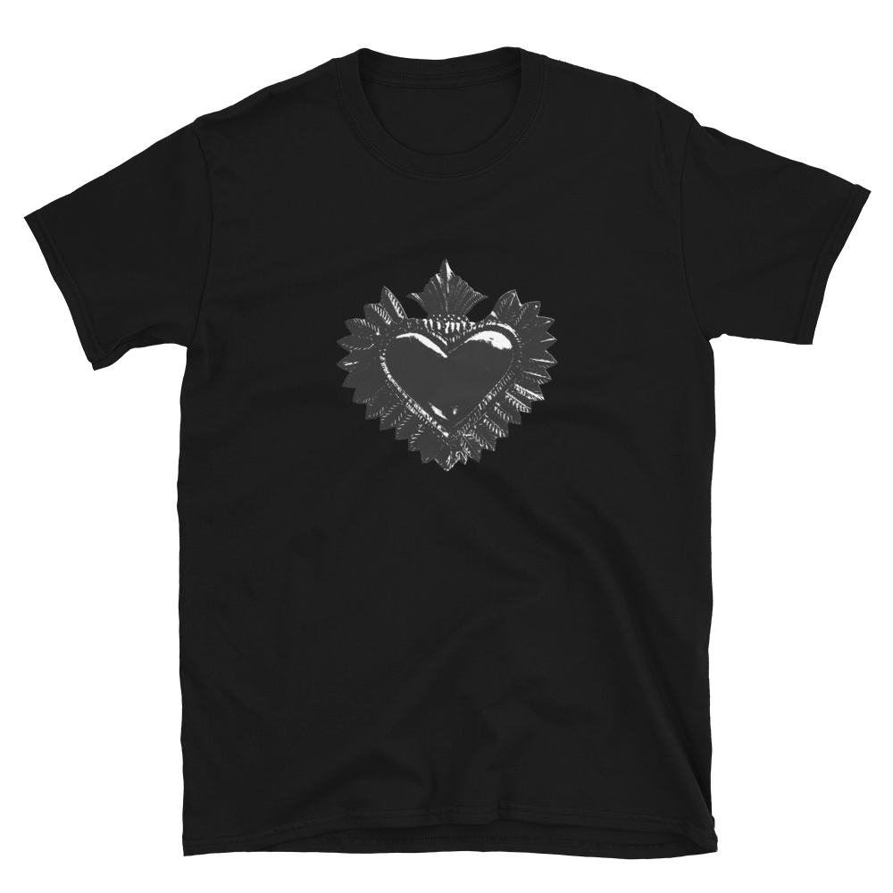 Women's T-Shirt - Darker Hearts, Black Heart, Black on Black