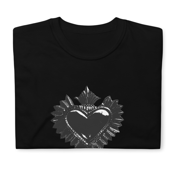 T-shirt til kvinder - Darker Hearts, Black Heart, Black on Black