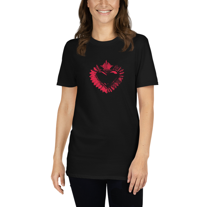 T-Shirt Women - Darker Hearts, Red Heart