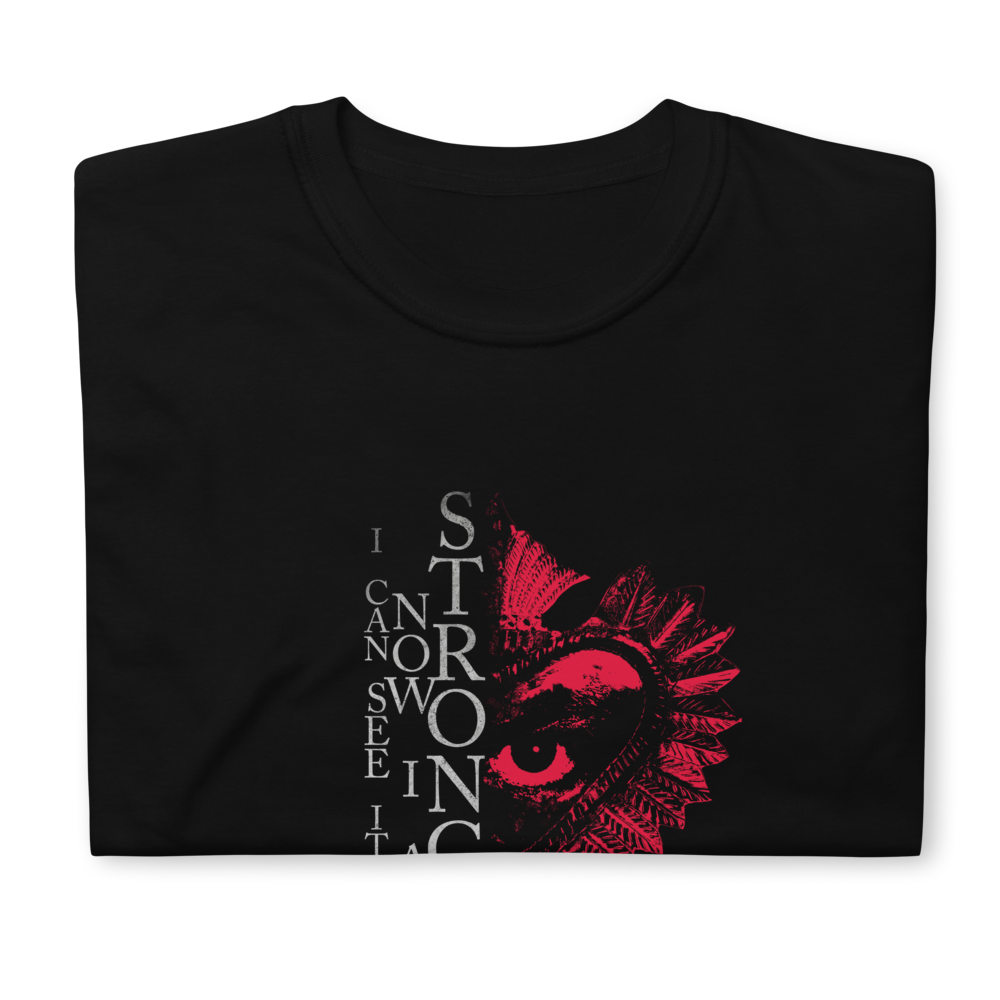 T-Shirt Damen - Now I Am Stronger, Darker Hearts, schwarz