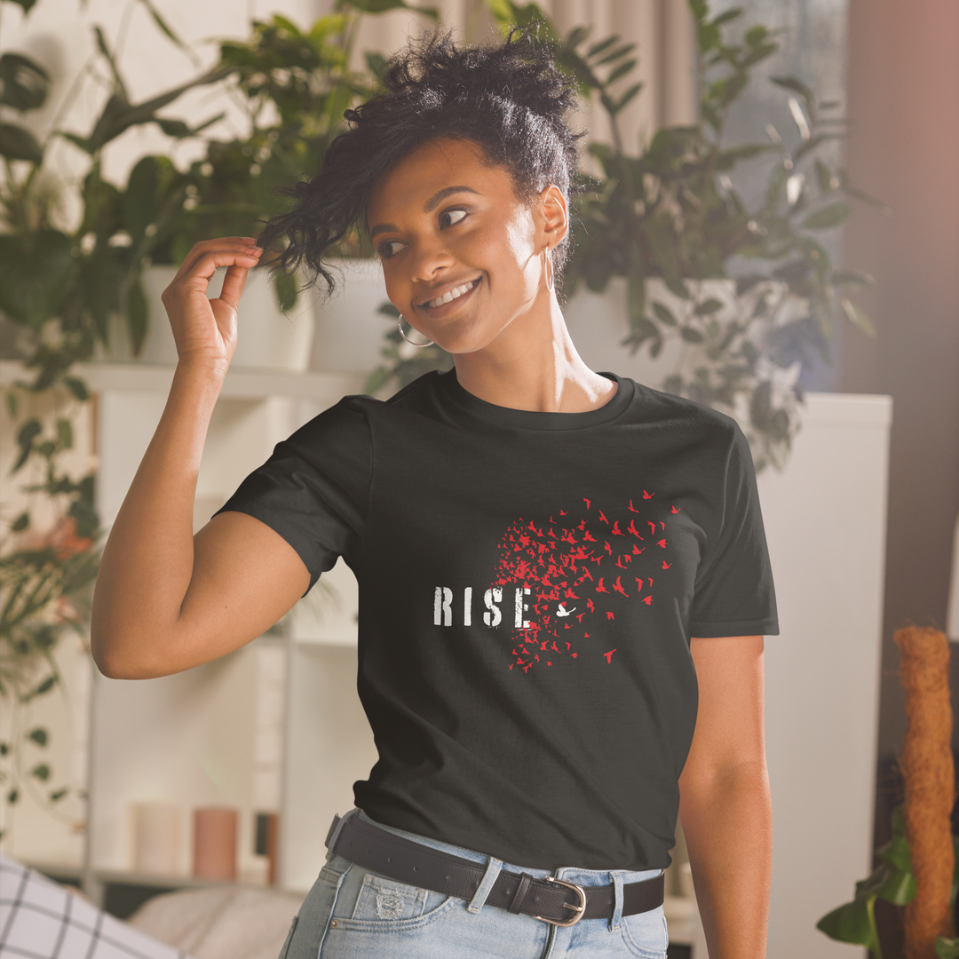 T-Shirt Damen - Rise, Red Raven