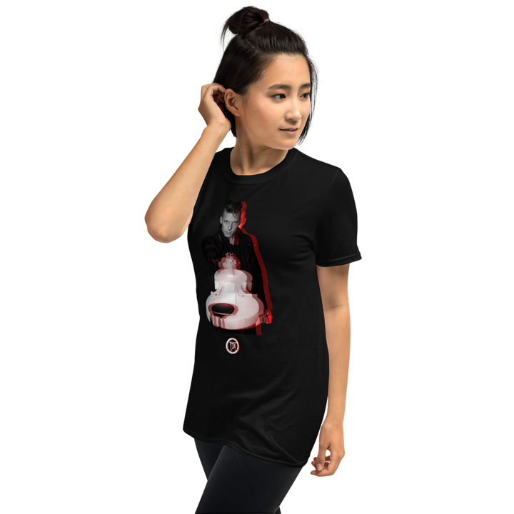 T-Shirt Women - Violin, Rebel Red Shadow