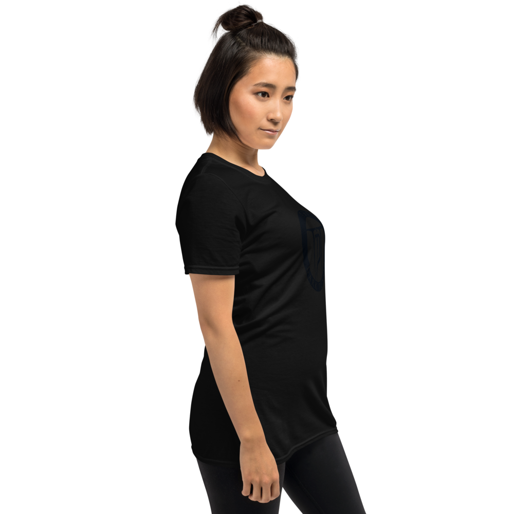 T-shirt women - coat of arms, black on black