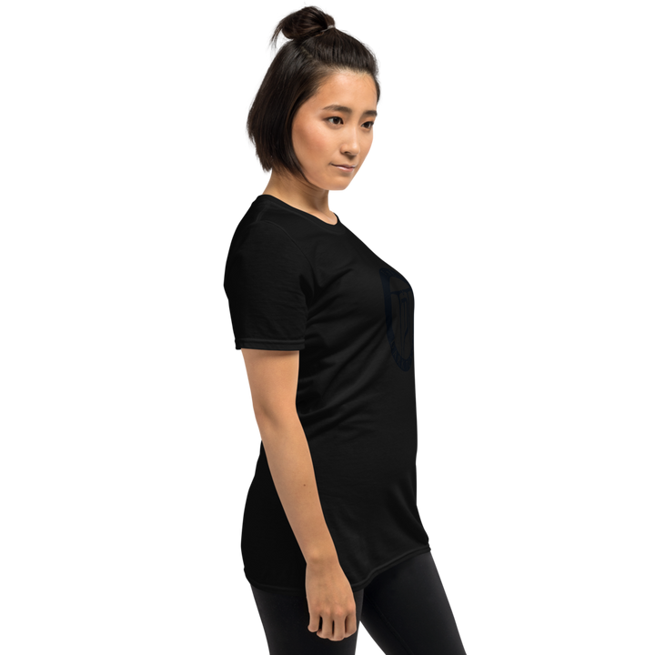 T-shirt women - coat of arms, black on black