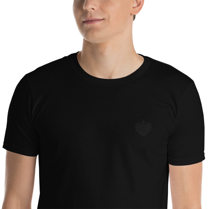 T-Shirt Men - Darker Hearts, Black Heart, embroidered